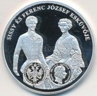 DN "A magyar pénz krónikája - Sissy és Ferenc József esküvője" Ag emlékérem (20g/0.999/38,...