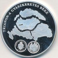 DN A magyar pénz krónikája - Trianon Ag emlékérem (20g/0.999/38,61mm) T:PP