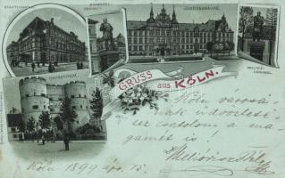 1899 Köln, litho (slight wet damage)