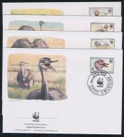 WWF: Madarak sor + 4 FDC WWF: Birds set + 4 FDC