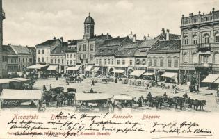 Brassó, Búzasor / wheat market, shops, pharmacy