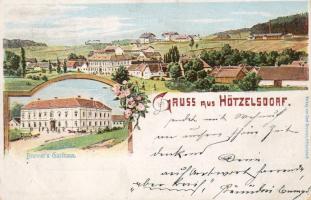 1898 Hötzelsdorf mit Gasthaus