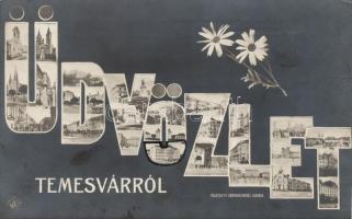 Temesvár, üdvözlet, virág / greeting, flower (EK)