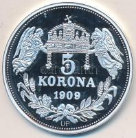 DN "Királyi koronák / 1909 5K - II. Ferdinánd" Ag emlékérem (20g/0.999/38,61mm) T:PP Tanúsítvánnyal.