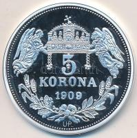 DN "Királyi koronák / 1909. 5K - I. János" Ag emlékérem (20g/0.999/38,61mm) T:PP Tanúsítvánnyal.