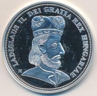 DN "Királyi koronák / 1909. 5K - II. László" Ag emlékérem (20g/0.999/38,61mm) T:PP Tanúsít...