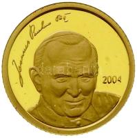 Északi-Mariana-szigetek 2004. 5$ Au "II. János Pál Pápa" (1.24g/0.999) T:PP Northern Mariana Islands 2004. 5 Dollars Au "Pope John Paul II" (1.24g/0.999) C:PP