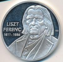 ifj. Szlávics László (1959-) DN. Nagy Magyarok / Liszt Ferenc ezüstözött Cu emlékérem T:PP