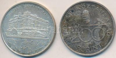 1993. 200Ft Ag "MNB" (2x) T:2