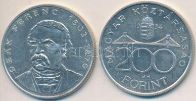 1994. 200Ft Ag "Deák" (2x) T:2