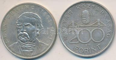 1994. 200Ft Ag "Deák" (2x) T:2
