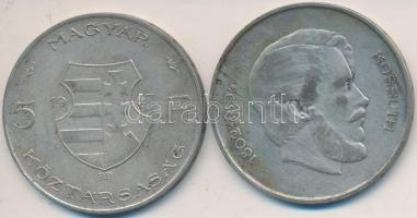 1947. 5Ft Ag "Kossuth" (2x) T:2-,3
Adamo F8.1