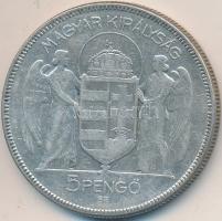 1930. 5P Ag "Horthy-jobbra" T:3
Adamo P8