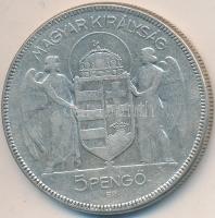 1930. 5P Ag "Horthy-jobbra" T:3
Adamo P8