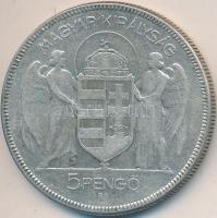 1930. 5P Ag "Horthy-jobbra" T:3
Adamo P8