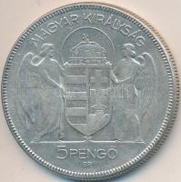 1930. 5P Ag "Horthy-jobbra" T:3
Adamo P8