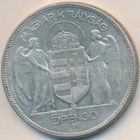 1930. 5P Ag "Horthy-jobbra" T:3
Adamo P8