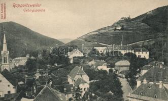 Ribeauvillé, Rappoltsweiler; mountains