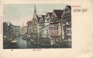 Hamburg, Alte Stadt / old town, boats (EK)