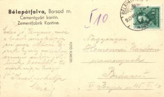 Bélapátfalva, Cementgyári kantin