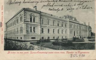 1904 Igló, Zipser Neudorf, Spisská Nová Ves; Kassa-Oderbergi Vasút Nevelő és Tápintézete / Kosice-Bohumín Railway institute (fl)