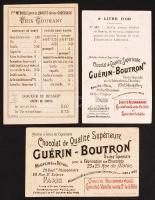 cca 1900 Az orosz cár és az orosz birodalmi címer 3 db csokoládé gyűjtőkép / Russian Tzar and coat o...