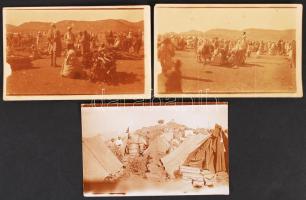 1928 Marokkó magyar csapat tábora és piac 3 fotó / Hungarian camp and market in Maroc
