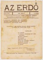 1944 Az Erdő A Magyar Erdészeti és Vadászati Műszaki Segédszemélyzet Országos Egyesülete hivatalos lapja 5. szám