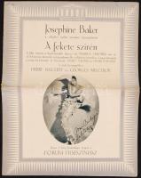 cca 1940 A Forum filmszínház Josephine Baker filmjét is reklámozó képes nyomtatványa, 16p.