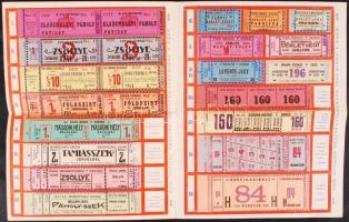 cca 1930 Jegy gyár - Az Egri Nyomda Részvénytársaság jegynyomtatását reklámozó nyomtatvány minta jeg...