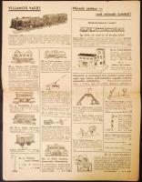 cca 1940 Képes játék katalógus Jankovich JÁnos műszaki játékok speciális vállalata