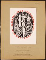Kozma Lajos (1884-1948): Das signiert Buch, prospektus, Kner nyomda, Gyoma. A Magyar Grafika c. lap melléklete