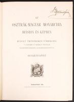 Az Osztrák-Magyar Monarchia írásban és képben. Bevezető kötet. Budapest, 1887, Magyar Királyi Államn...