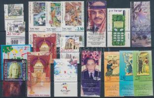 17 diff. stamps with tab with full sets 17 klf tabos bélyeg teljes sorokkal