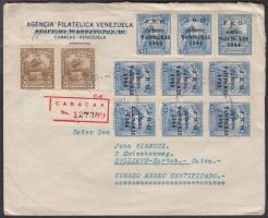 Registered airmail cover to Switzerland, Ajánlott légi levél Svájcba