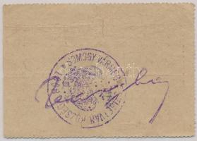 Szigetvár 1920. 2K hátlapon kék "SOMOGY VÁRMEGYE.." pecsételéssel és kézírással T:III