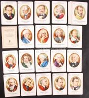 Halhatatlan zeneszerzők, német nyelvű képes kártya, teljes