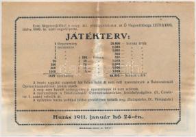 1911. 1K "Sorsjegy a Balatonalmádi Gyermekszanatóriumi Tárgysorsjátékára" T:III- foltos