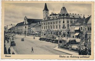 Kassa, Fő utca, Andrássy palota / Main street, palace, drugstore