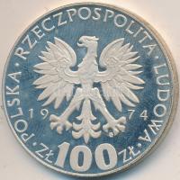Lengyelország 1974. 100Zl Ag "Maria Curie halálának 40. évfordulója" T:PP Eredeti tokban
P...