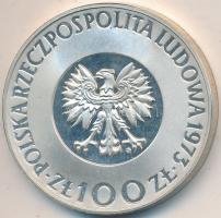 Lengyelország 1973. 100Zl Ag "Nikolausz Kopernikusz születésének 500. évfordulója" T:PP Er...