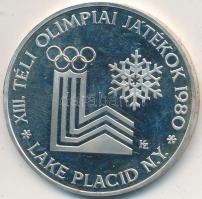 1980. 200Ft Ag "Téli olimpia - Lake Placid" piefort T:PP tanúsítvánnyal Adamo EM59