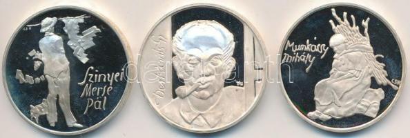 1976. 200Ft Ag "Magyar festők sor I. - Munkácsy/ Szinyei/Derkovits" T:PP
Adamo EM49,50,51