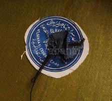 Török kalap (fez), filc, jelzett, d:18 cm