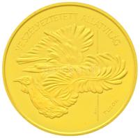 1994. 5000Ft Au "Veszélyeztetett állatvilág - Túzok" eredeti MNB tokban (7.77g/0.584) T:PP Hungary 1994. 5000 Forint Au "Bustard" in original case (7.77g/0.584) C:PP Adamo EM135