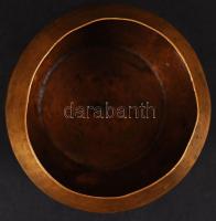 Réz tálka zománc díszítéssel WMF 6 jelzéssel, d: 10 cm /
Brass bowl with enamel decoration