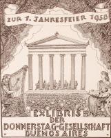 1957 Brief eines Vaters an seinem Sohn. Karl Ritter aláír ex libriseivel