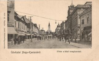 Nagykanizsa, Főtér, felső templom; ifj. Wajdits József kiadása