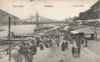 Budapest IX. Duna-rakpart, vásár