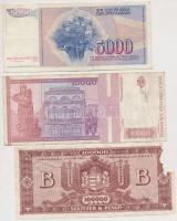 1936. 10P (6x) + 1945. 10.000P (8x) + 1946. 100.000BP + 1969. 10Ft + 1989. 50Ft + 1989-1993. 100Ft +...